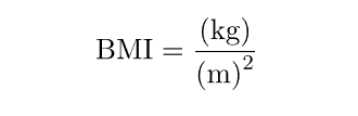 bmi 공식